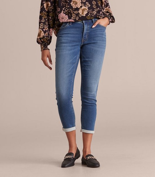 Tash Mid Rise Ankle Length Girlfriend Wonder Denim Jeans