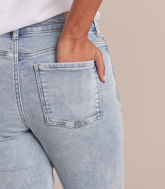 Tash Mid Rise Ankle Length Girlfriend Wonder Denim Jeans