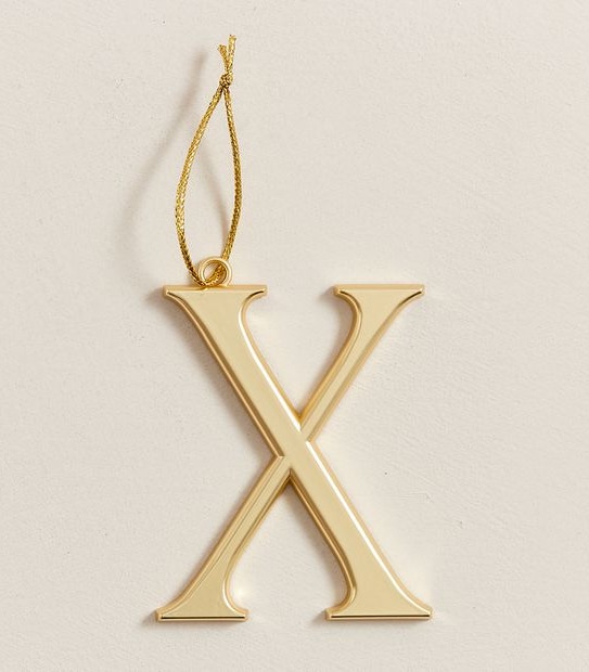 Christmas Metallic Alphabet Decoration