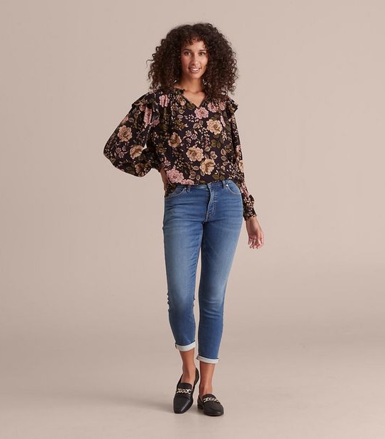Tash Mid Rise Ankle Length Girlfriend Wonder Denim Jeans