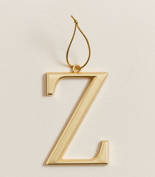 Christmas Metallic Alphabet Decoration