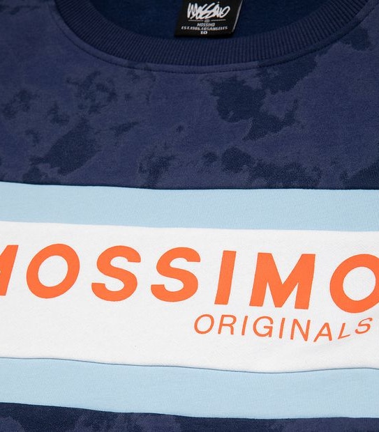 Mossimo Crew Jumper - Navy Blue Tie Dye