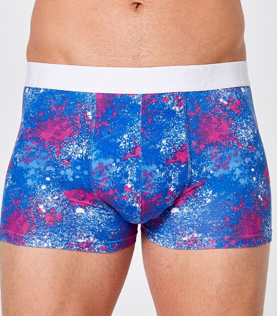 Maxx 3 Pack Hipster Trunks - Splatter Print