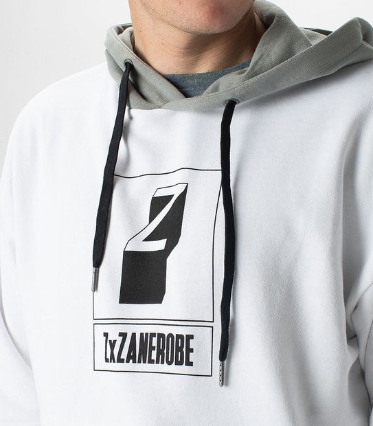 ZxZanerobe Contrast Hoodie - White