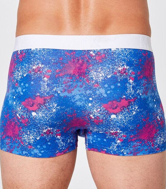 Maxx 3 Pack Hipster Trunks - Splatter Print