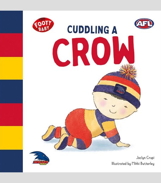 Footy Babies Cuddling A Crow - AFL