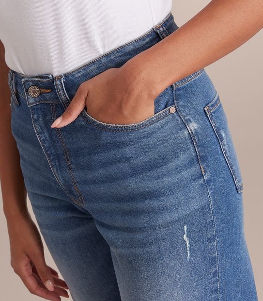 Frankie Wide Leg High Rise Full Length Denim Jeans