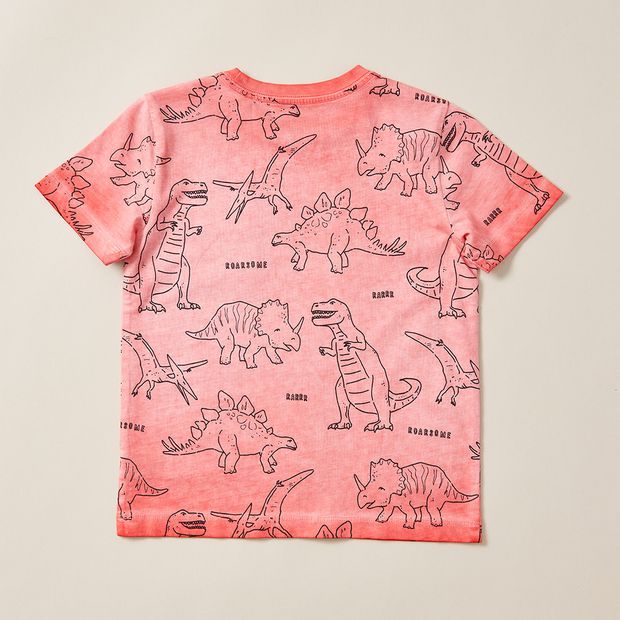 シンゾーン  DINOSAURS Tシャツ ピンク VINYLグラフィックTシャツ / ヤナギダマサミ / good / ピンク