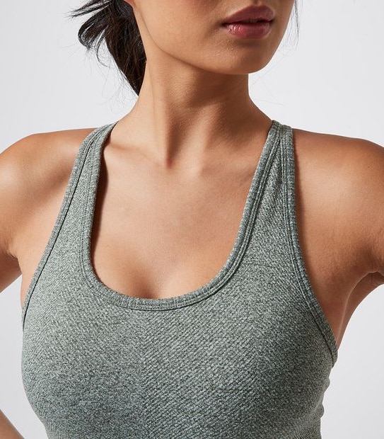 Active Longline Ribbed Crop Top; Style: 218301AN