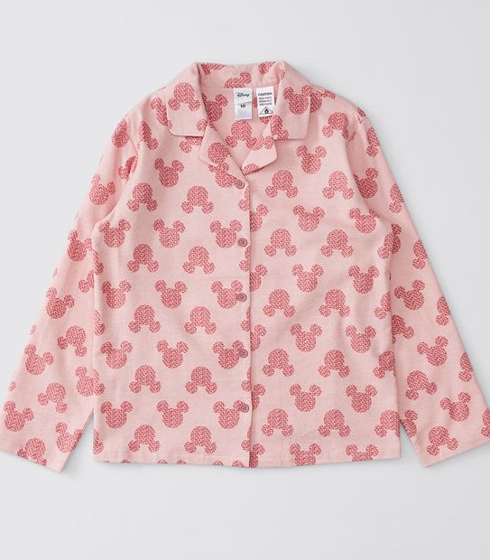 Disney Mickey Mouse Flannelette Pyjama Set - Pink