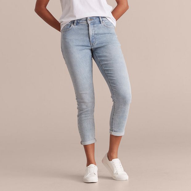 Tash Mid Rise Ankle Length Girlfriend Wonder Denim Jeans | Target Australia