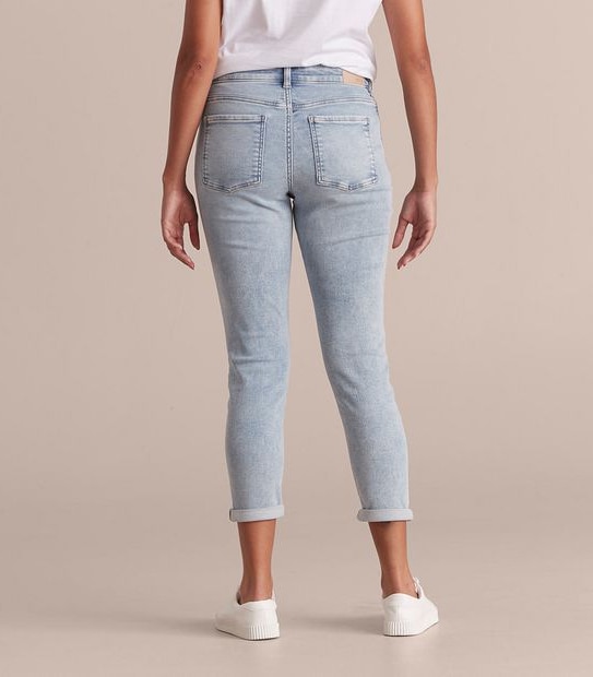 Tash Mid Rise Ankle Length Girlfriend Wonder Denim Jeans