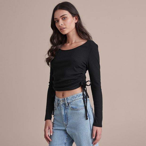 ruched side top