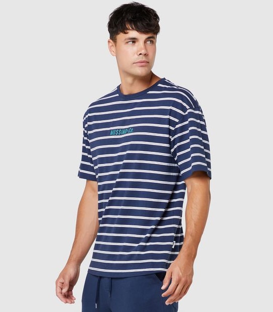 Mossimo Grip Stripe T-Shirt - Navy