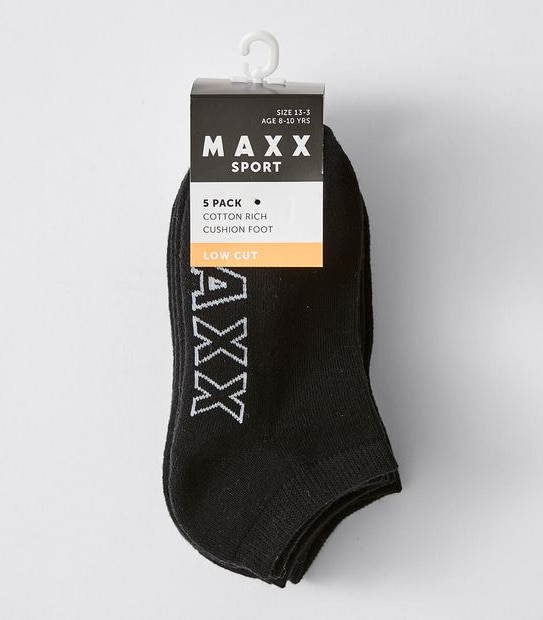 5 Pack Maxx Sport Low Cut Socks