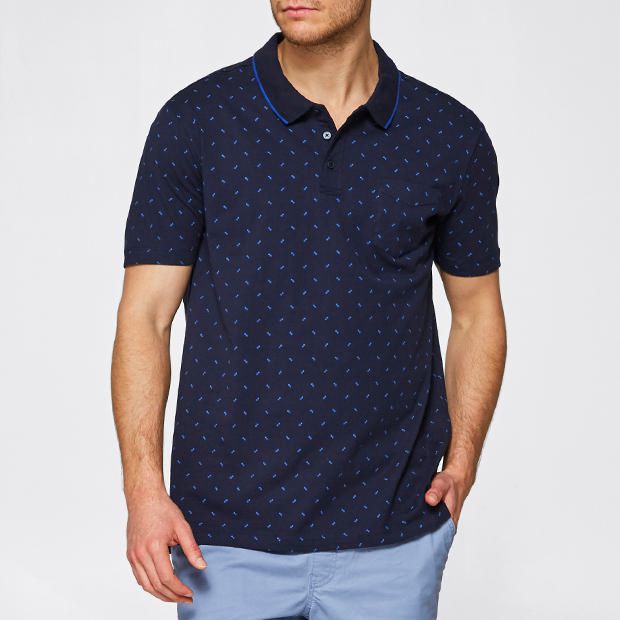 Print Polo Top Print Polo Top