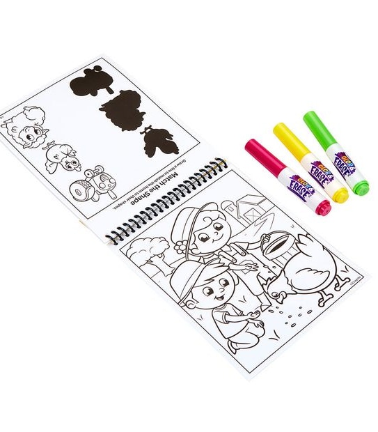 Crayola Colour & Erase Reusable Activity Pad - On the Farm