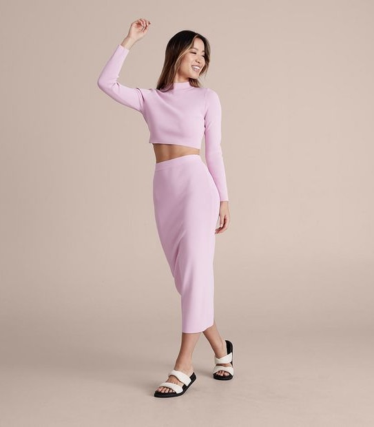 Lily Loves Knit Midi Skirt