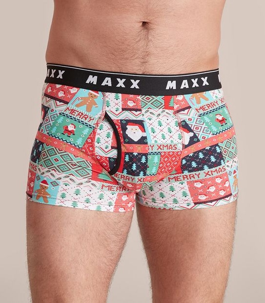 Maxx Flyfront Trunks - Christmas Wrapper