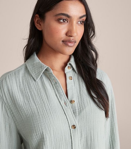 Courtney Double Cloth Shirt | Target Australia