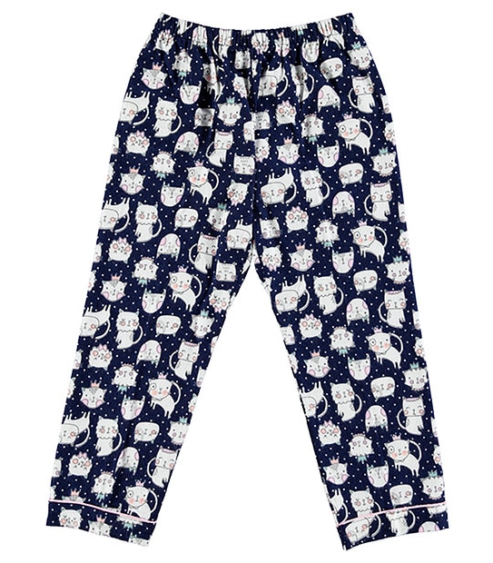 Princess Cat Print Flannelette Pyjama Set