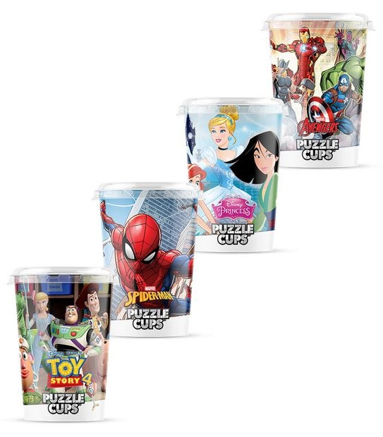 Licensed 48 Piece Jigsaw Puzzle Cups Assorted