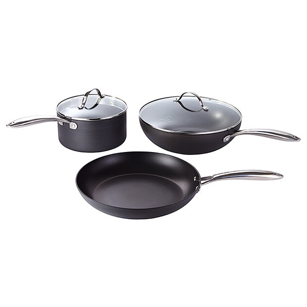 Curtis Stone 3 Piece Hard Anodised Cookset Target Australia