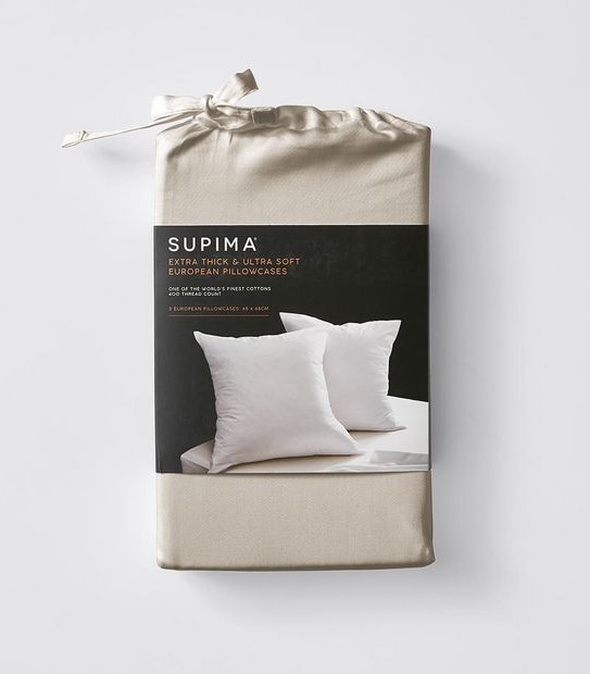 Supima 2 Pack 400 Thread Count European Pillowcases