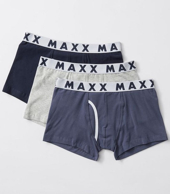 Maxx 3 Pack Boys Fly Front Trunks
