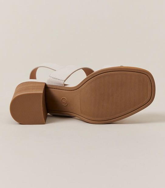 Womens Carly Double Band Casual Heels