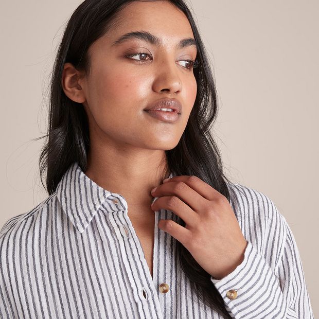 Courtney Double Cloth Shirt | Target Australia