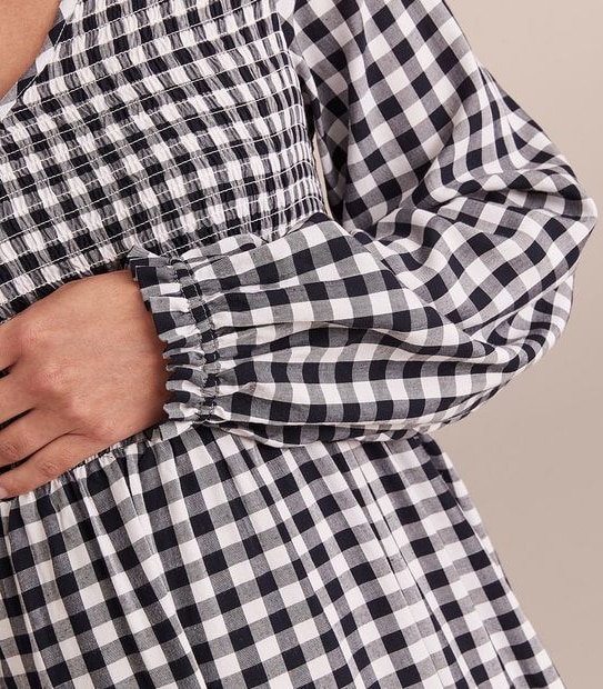 Maternity Shirred Midi Dress