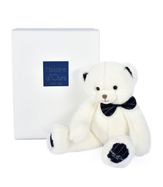 Histoire d' Ours Preppy Chic Teddy Bear 30cm - Ivory White
