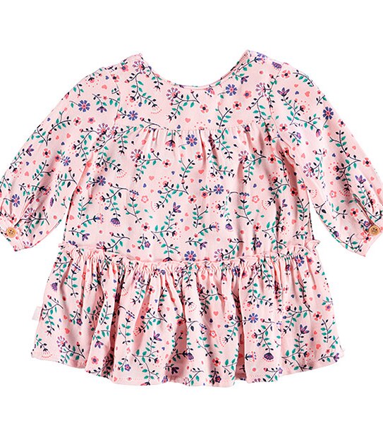 Floral Print Dress And Tights Set