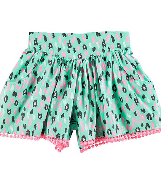 Girls' Animal Print Skorts