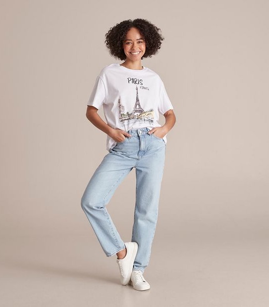 Lily Loves Crew Neck Boxy T-Shirt