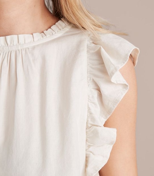 Preview Rose Flutter Sleeve Blouse