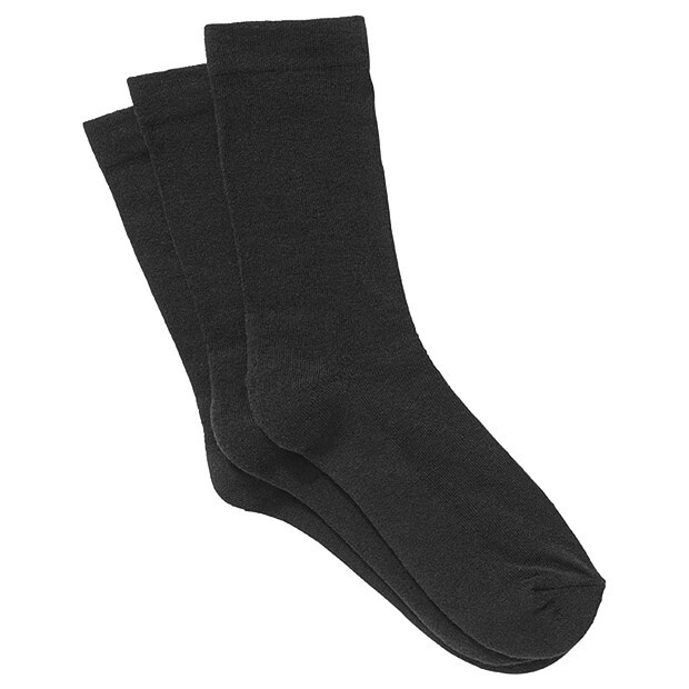 3 Pack Casual Crew Socks - Black 3 Pack Casual Crew Socks - Black