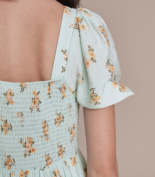 Lily Loves Puff Sleeve Midi Dress
