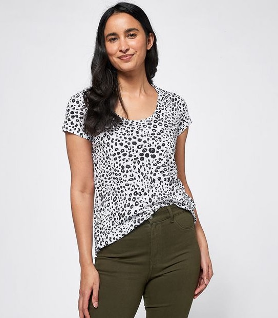 Linen Blend Short Sleeve T-Shirt