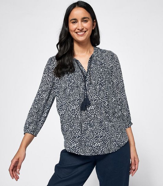 Pintuck Peasant Top
