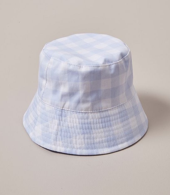 Baby Reversible Bucket Hat - Gingham
