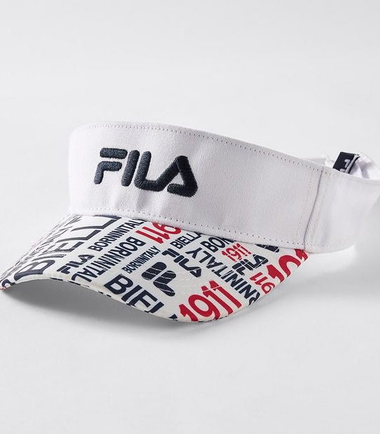 Fila Logo Mania Visor - White