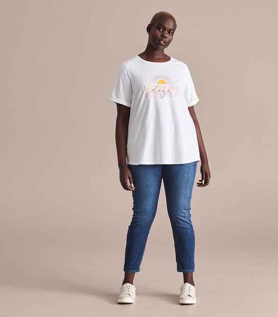 Curve Slogan T-Shirt