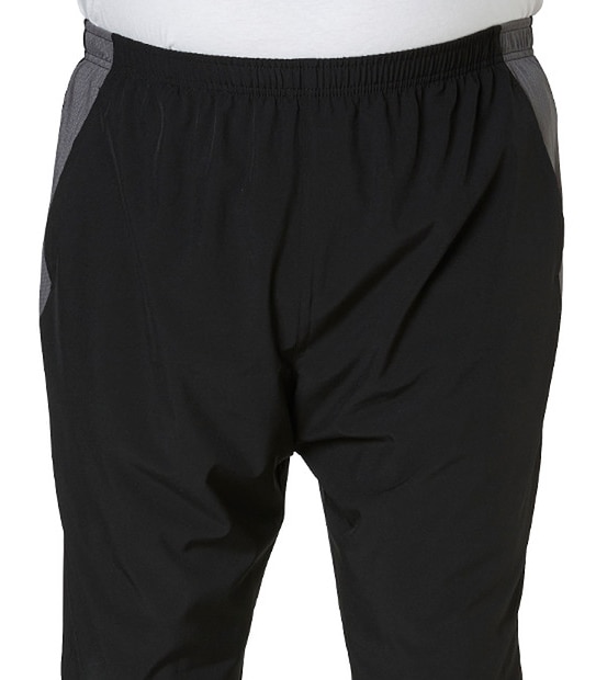 Men's Mr Big Active Panelled Trackpants - Black