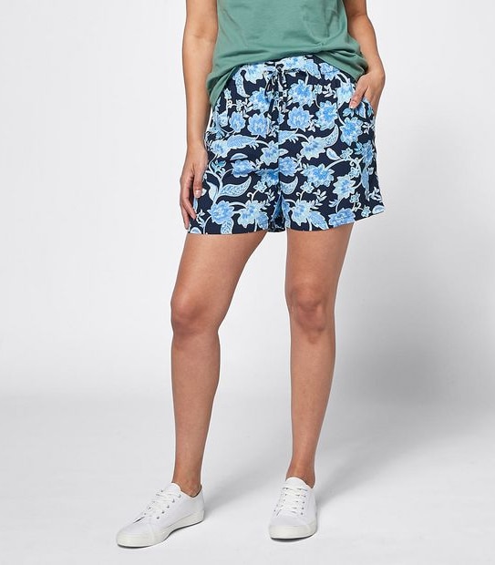 Viscose Print Shorts