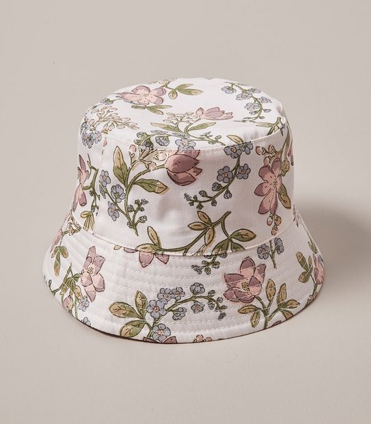 Baby Reversible Bucket Hat - Vine Floral