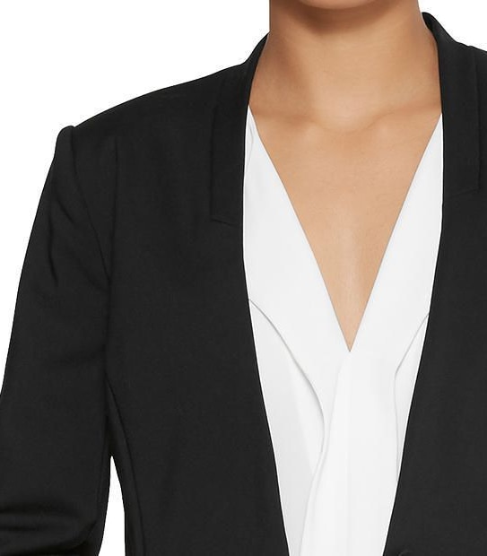 Dannii Minogue Petites Edge To Edge Blazer - Black