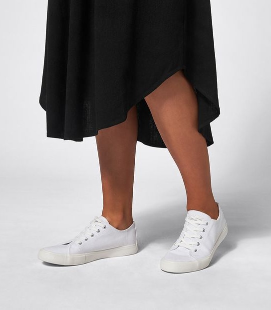 Lily Loves Linen Blend Shirred Midi Dress - Black