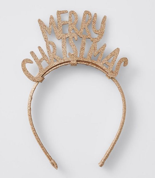 Merry Christmas Glitter Headband